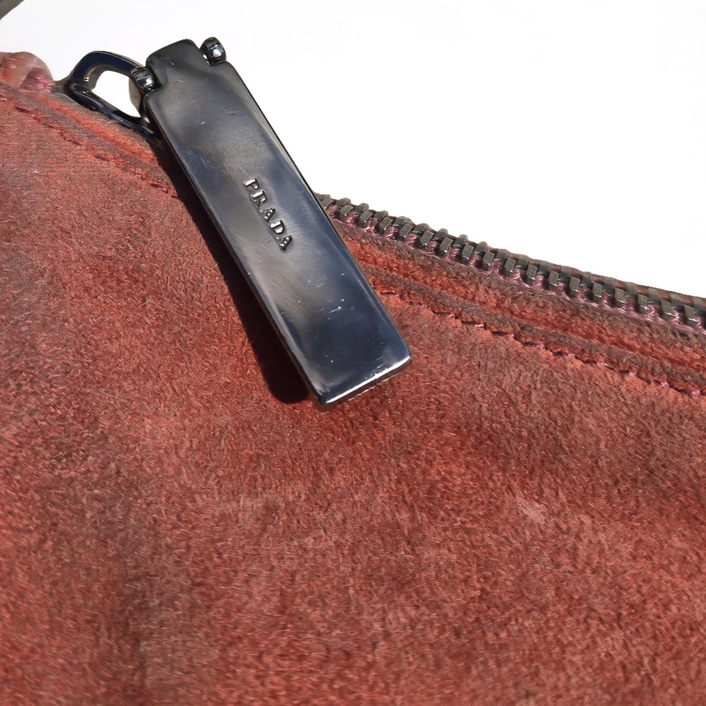 Prada Scamosciato Brick Suede Shoulder Bag - Picture 6 of 8
